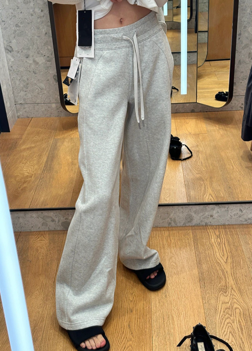 Wide-Leg Sweatpants