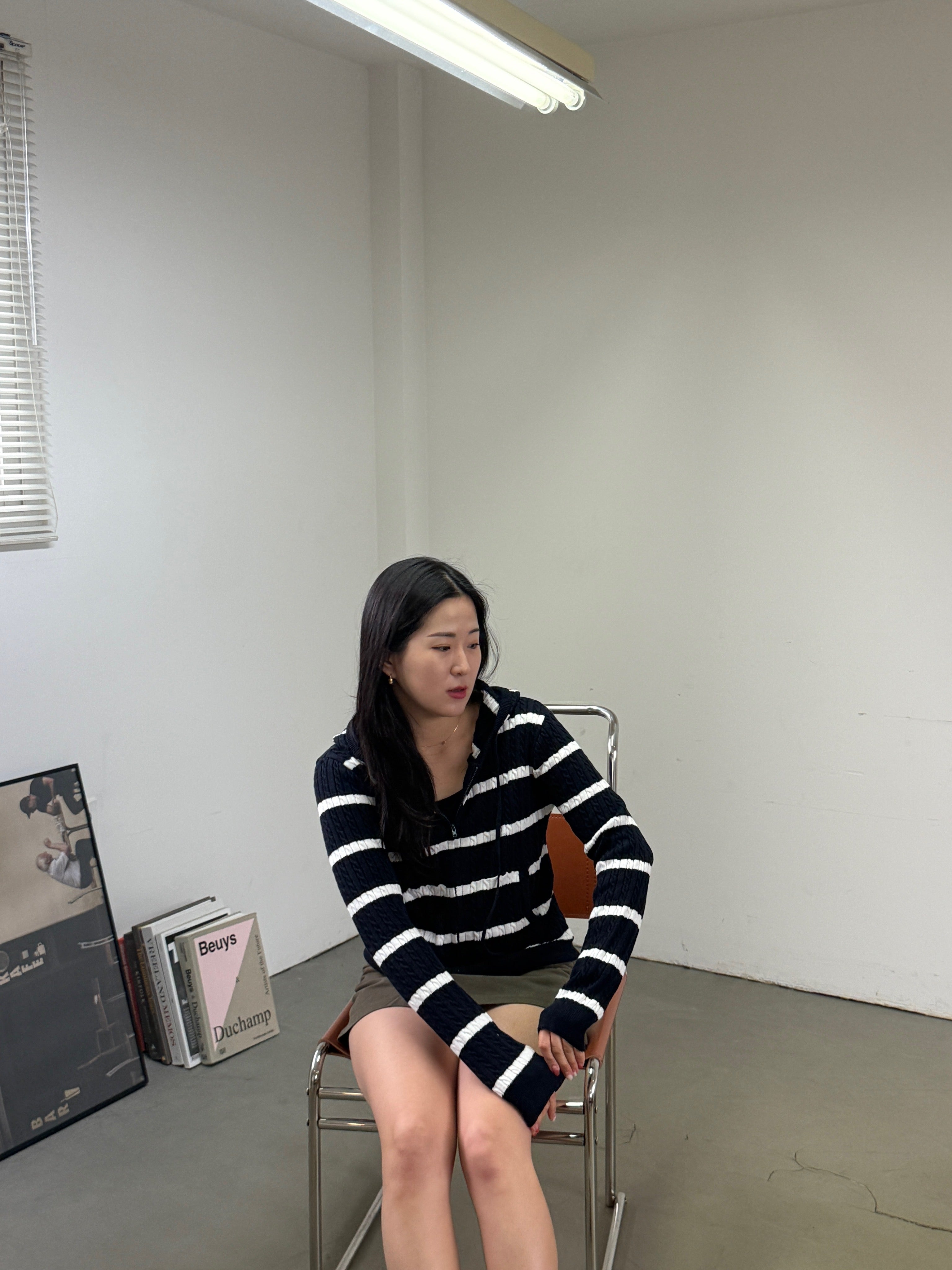 Cable-Knit Zip-Up Hoodie