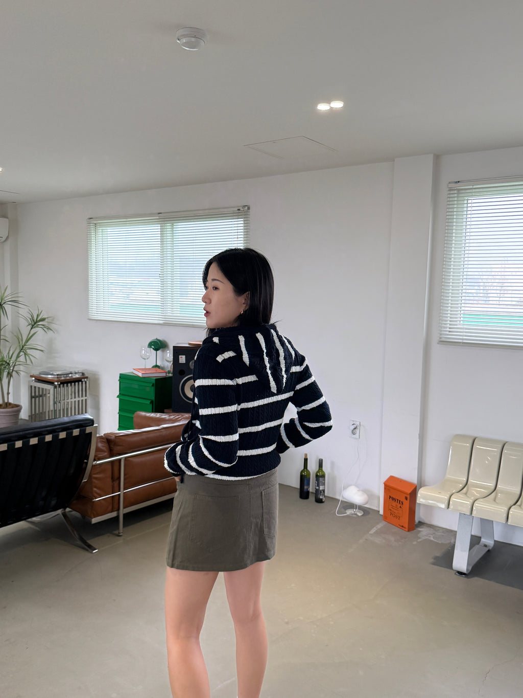 Cable-Knit Zip-Up Hoodie